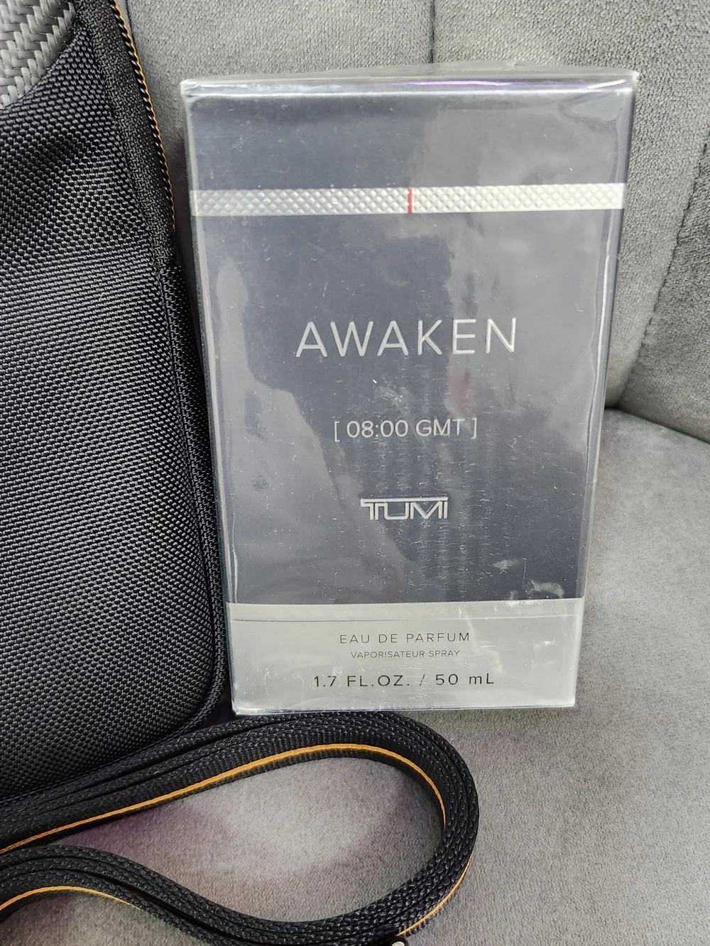👑TUMI x McLaren Crossbody Pouch w AWAKEN Perfume 3.4oz🔥